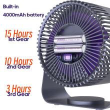 Multifunctionele Elektrische Ventilatorcirculatiepomp, Draadloze, Draagbare, Stille Ventilator voor Thuis, Desktopventilator voor aan de Muur en