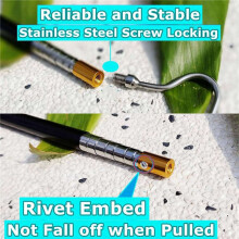 3pcs 61inch Snake Hook Reptile Catcher Stick Pole, for Rattlesnakes Python Copperhead Removal Catching