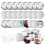 100 Sets Blank Button Making Supplies for Button Maker Machine Round Badge Pin Button Parts, 58mm/2.25 Inch 1