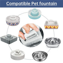 32X Cat Water Fountain Replacement Filters Cat Fountain Carbon Filters for Ceramic Pet Drinking Stainless Steel