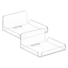 Acrylic Floating Shelf for Security Cameras,Baby Monitors,Speakers,Plants-4in Universal No Drill Shelves Easy to Install