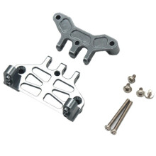 Metal Servo Mount Link Rod Pull Rod for 1/12 MN128 MN86S G500 Crawler Off Road Truck, Gray