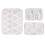 3St Gitarrplock Hartsformar Gitarr TrehöRniga Plectrum Silikonformar för Hartsgjutning Gitarrplockningsfodralform 1