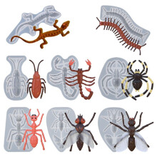 Insekten-Fondant-Formen, KäFer-Kuchendekoration, Silikonformen, Gecko/HundertfüßEr/Spinne/Skorpion/Ameise/Insekten-Epoxidharz-Formen