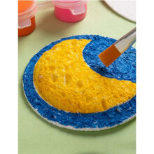 30 Pcs Foam Texture-Paper with Paint Brushes and Hanging Wire, 3D Art Sponge Papers for Kids, for Crafts Arts Decoration