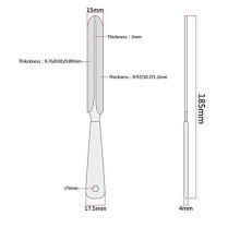 3-Pack Double Sided Guitar Nut Slotted Saddle File Luthier Guitar Steel Fret Nut File Guitar Bass Mandolin Repair Tool