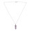 2X Crystal Hexagonal Healing Point Amethyst Pendant Pendentif Cut Collier 2