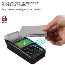 Portafoglio Porta Carte nel Metallo, Portafogli nel Metallo Ultra Sottile nel Acciaio Inossidabile Portafoglio Porta Carte di Credito con Blocco RFID,
