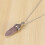 2X Crystal Hexagonal Healing Point Amethyst Pendant Pendentif Cut Collier 6