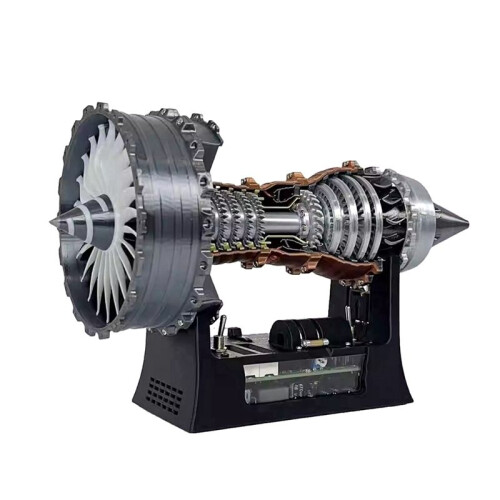 TR900 Turbofan Engine Model Aircraft Engine Kit Turbojet Engine Model Supercharged Aircraft Engine Replica