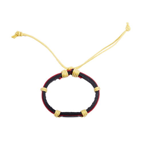 2X Rasta Jamaica Reggae Leather Bracelet 1