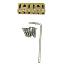 Chevalet de Guitare Sans Tête à 6 Cordes, Verrou de Cordes pour Guitare Électrique Sans Tête à 6 Cordes, Doré.