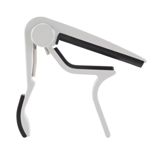 Weisser Einhand Gitarre Trigger Kapodaster mit Schnellwechsel 1