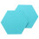 10Pcs Hexagon  Board Hexagonal  Wall Sticker Multifunction 3D Decorative Home Message Board Gray Yellow Series 6