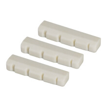 Bass Bone Bridge Saddle and Nut For 4 String Bass Guitar Pack of 3