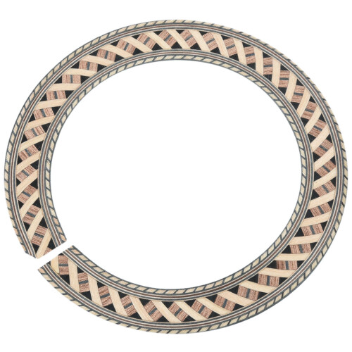 TräInläGg för Klassisk Gitarr Soundhole Rosett Innerdiameter 93Mm