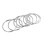 20X Quality 50mm Keyring Split Ring Set Heavy Duty Large Nickel Key Loop Sprung Hoop 4