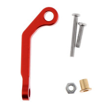 1Pcs Rc Car Spare Parts Metal Servo Pull Rod,Red & 3Pcs Rc Airplane Propellers for Xk X450 Fixed Wing Aircraft
