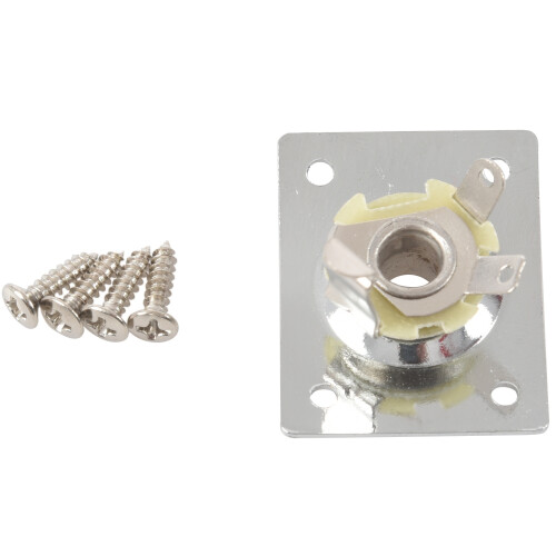 Chrome Plate Space E-output Socket for Electric Guitar 1