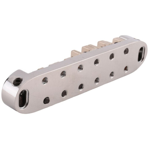 Roller Saddle Bridge with Posts and Spanner For Electric Guitar Silver 2