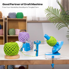 Wooden Yarn Holder for Knitting and Crocheting,Easy Install and Operate Yarn Spinner Holder, Spinner with Yarn Storage