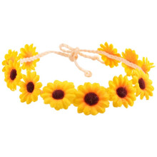 Bloemen Herfst Zonnebloem Kroon Haaraccessoires Bruidstiara Vakantiehaar met Zonnebloem Haaraccessoires