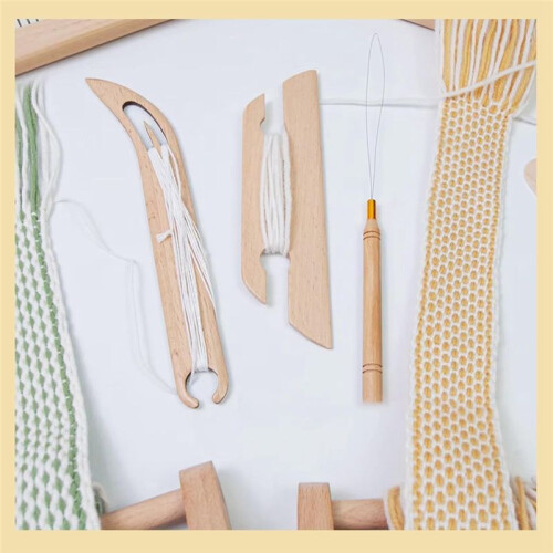 Professhional Wooden Beveled Inkle Weaving Shuttle-Kit, Knitting Weaving Loom-Tools for Weaving Accessories 1