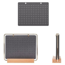 Display Organizers,Brooch Holder,Enamel Pin Pages for Store Pins,Collection Storage Calendar Wooden Stand with 6 Pages C