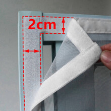 4x Moskitonetze für Fenster, Selbstklebende und Wiederverwendbare Schnalle, Fenstergitter, Sommer, Waschbare Klebeschnalle, Weiß A
