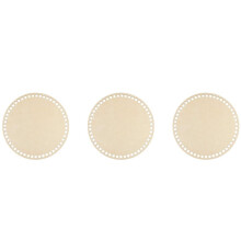 3pc 20cm Natural Wooden Basket Bottom with Hole, Circle Blank Wood Base for DIY Knitting Crochet Bag Bottom Shaper