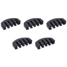 5X Rubber Mute Silencer 4/4 Violin Fiddle Slight Practice Black