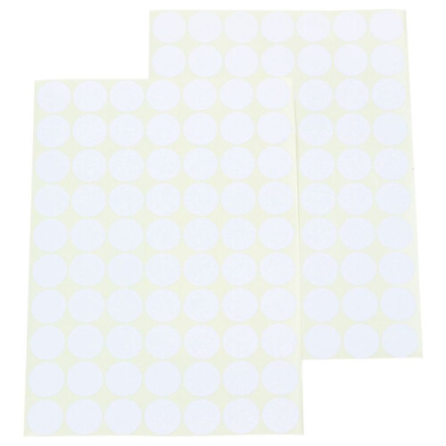 300pcs 19mm Circles Round Code Stickers Self Adhesive Sticky Labels White 2