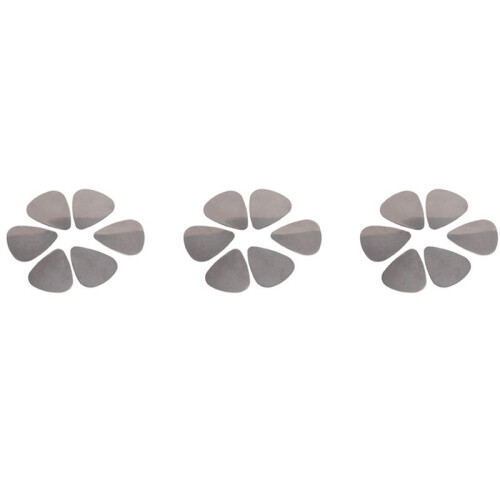 18X Médiators En Acier Inoxydable - Argent