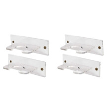 4-Pack Honkbalknuppelhouder voor Verticale Weergave Acryl Vleermuishanger Wandmontage T Honkbal- of Softbalknuppelrek