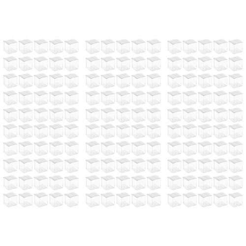 150Pcs Clear Plastic Boxes for Gifts Pvc Packing Box Gift Packaging Transparent Candy Box Wedding Gift Boxes