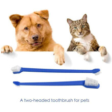 150 Piece Cat Dog Pet Toothbrush Set Double Headed Convenient Dental Finger Brushes for Safe Dog Cat Dental Care