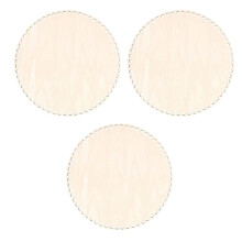 3PCS 30cm Natural Wooden Basket Bottom with Hole,Circle Blank Wood Base for DIY Knitting Crochet Bag Bottom Shaper