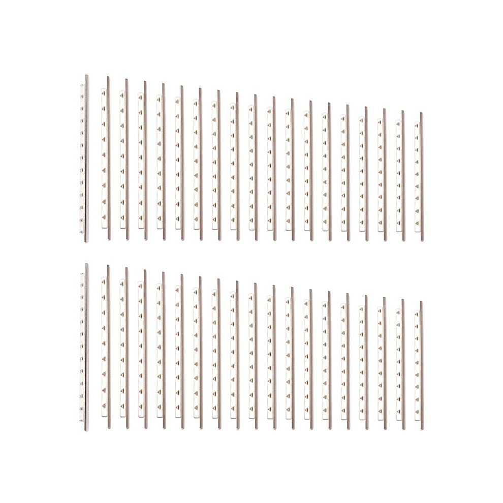 38Pcs Classical Guitar Frets Wire 2.0Mm/0.08In Copper Fretwire Set For 36 Inch 38 Inch 39 Inch 19 Frets 4712123741994