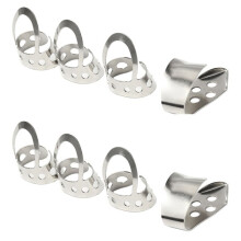 8Pcs Metal Adjustable Thumb Finger Guitar Picks for Acoustic Guitar Banjo Ukulele