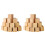 100Pcs Wood Square Square Blank Wood Blocks for Puzzle Making, Crafts, and DIY Projects 1