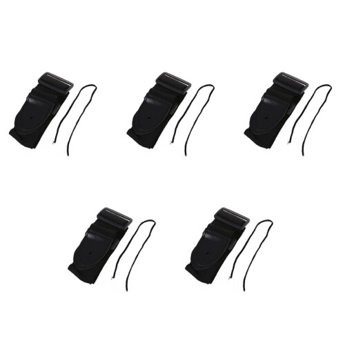 5X Cinghia Tracolla Nero per Custodia Borsa Porta Chitarra Acustica