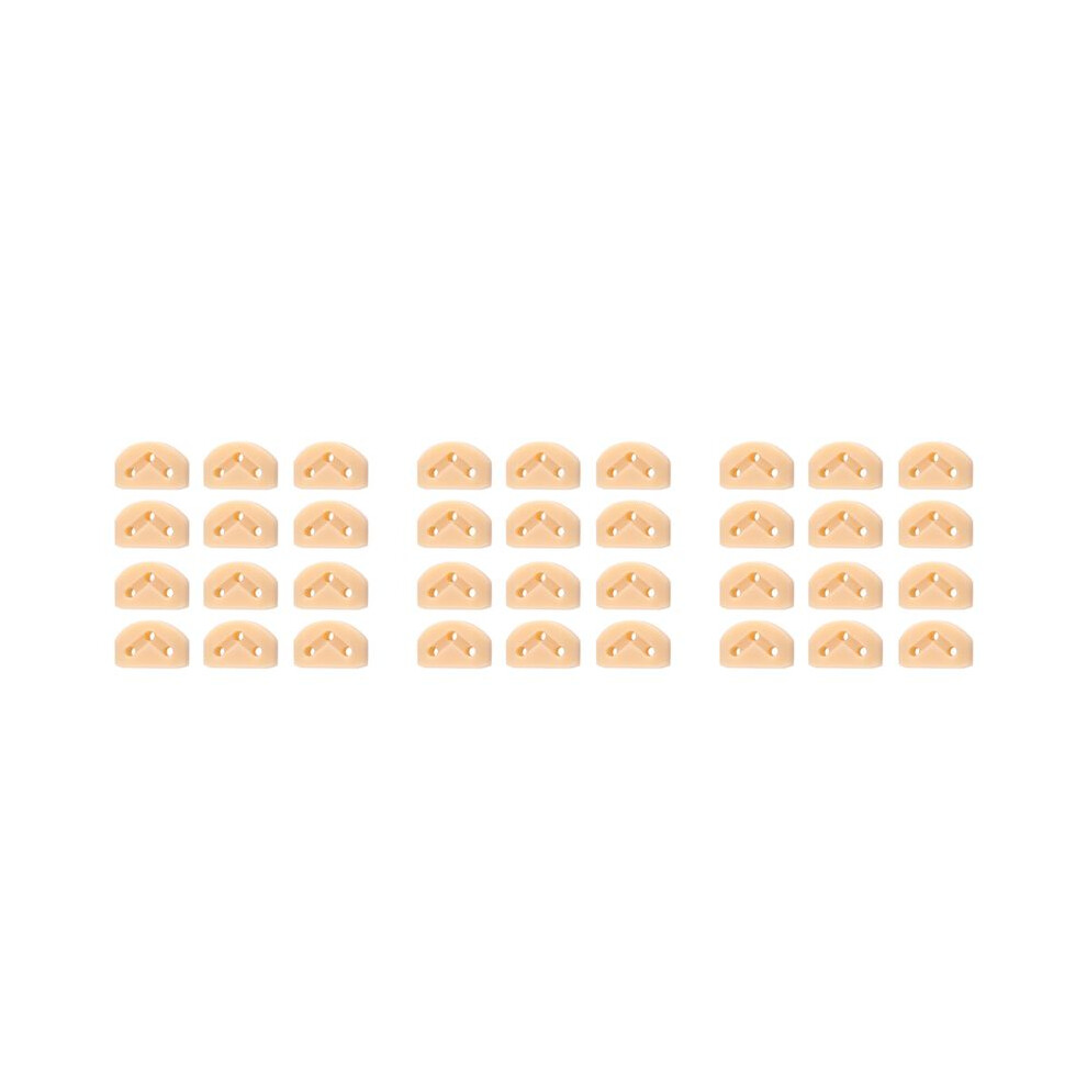 36Pcs Classical Guitar Rollers String Trees Retainer Guides Guitar String Locks Nut Block Clamp, Apricot 6031070694800