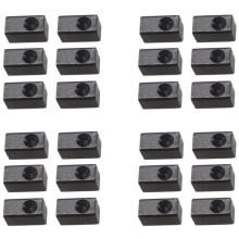24 Pièces Guitare Trémolo Pont Pince de Selle Verrouillage de Pression Chaîne Insérer Bloc en Métal pour Guitare électrique Pièces Accessoires