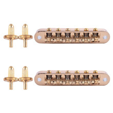 2X Pont de Selle à Rouleaux électriques Gold Tune-O-Matic Pont de Guitare électrique Lp de Corée