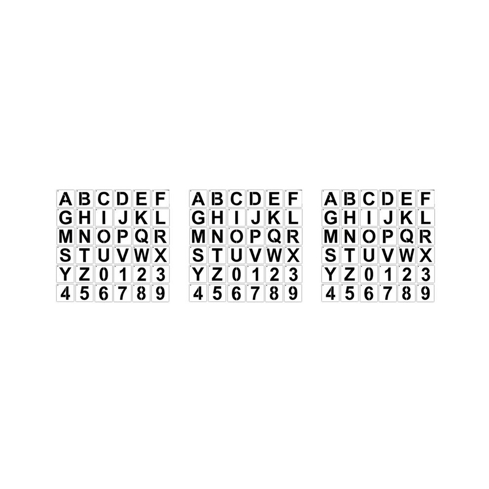 Letter Stencils For Painting Wood 108 Pcs Letter And Number Stencils Reusable Font Templates For Home Decor 4714127519425
