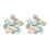 24 Pcs Ormeau de Nouvelle-Zelande Luthier Incrustation de Points 6mm Marqueur Lateral de 1