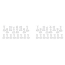 2X Chess Mold for Resin Silicone Chess Resin Mold Chess Crystal Epoxy Casting Molds for DIY Crafts Making Birthday Gift