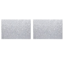 2X PVC 3 Plis avec Matériau de Pickguard pour Guitare Basse Feuille DIY Non Découpé 16.9X11.4X0.09 Po, Blanc Perle