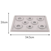 2X Flocked Beading Bead Board Bracelet Design Tray Jewellery Making DIY Tool Gray