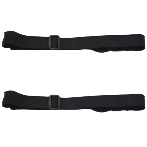 2X Adjustable Nylon Classical Ukulele Straps for Acoustic Electric Guitar with Hook (Black)